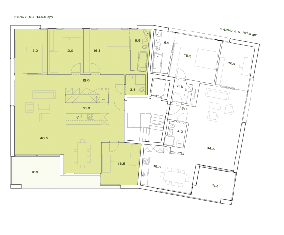 Haus F - Wohnung F3